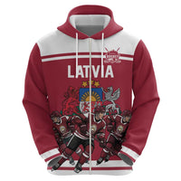 Latvia Hockey Pride Custom Hoodie Baltic Ice Warriors