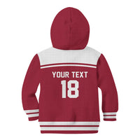 Latvia Hockey Pride Custom Kid Hoodie Baltic Ice Warriors