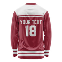 Latvia Hockey Pride Custom Long Sleeve Shirt Baltic Ice Warriors