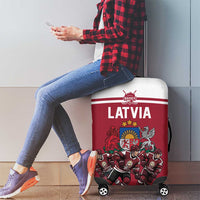 Latvia Hockey Pride Luggage Cover Baltic Ice Warriors