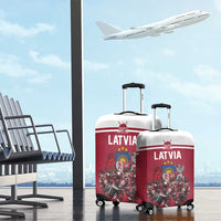 Latvia Hockey Pride Luggage Cover Baltic Ice Warriors