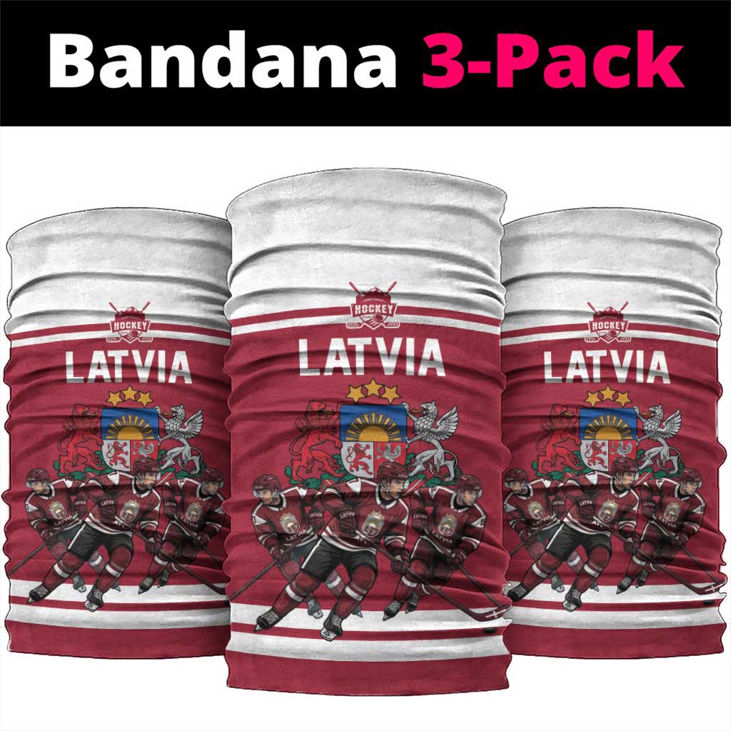 Latvia Hockey Pride Neck Gaiter Baltic Ice Warriors
