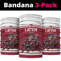 Latvia Hockey Pride Neck Gaiter Baltic Ice Warriors
