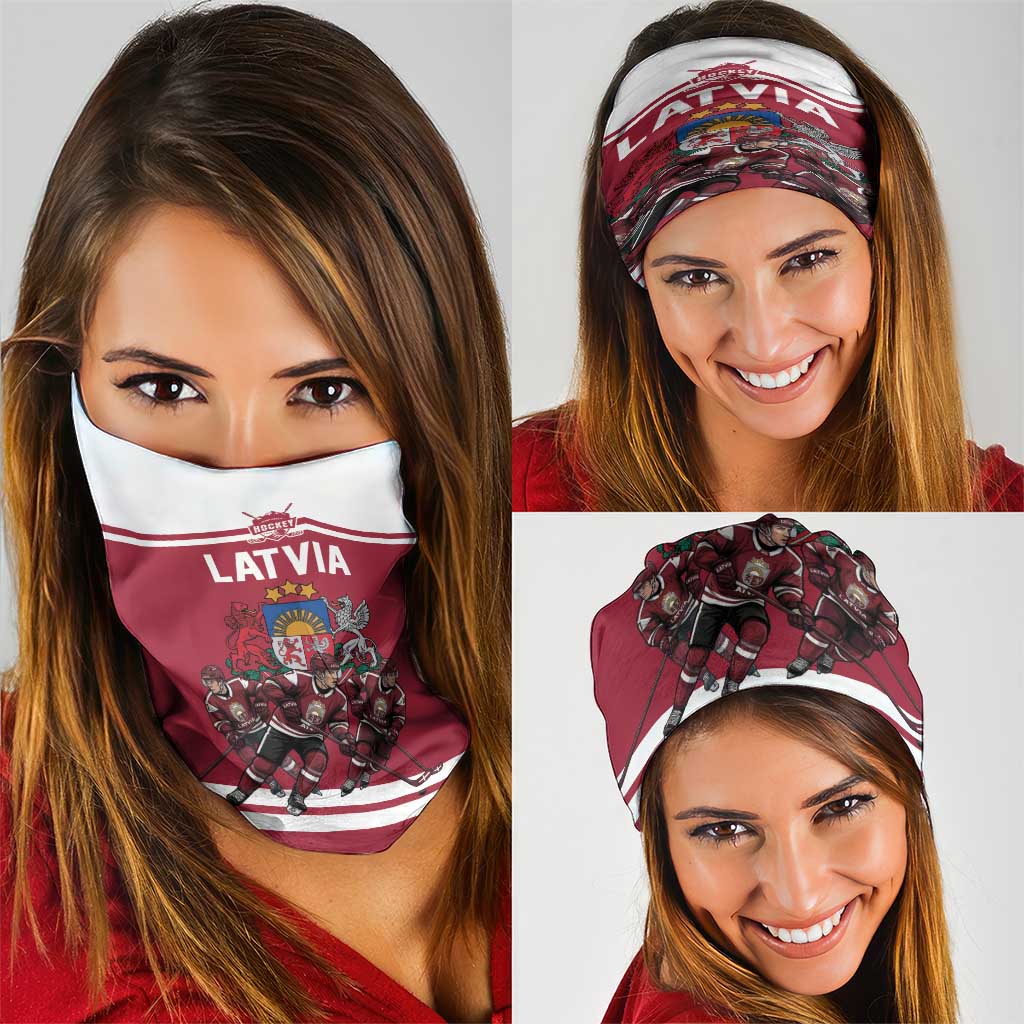 Latvia Hockey Pride Neck Gaiter Baltic Ice Warriors