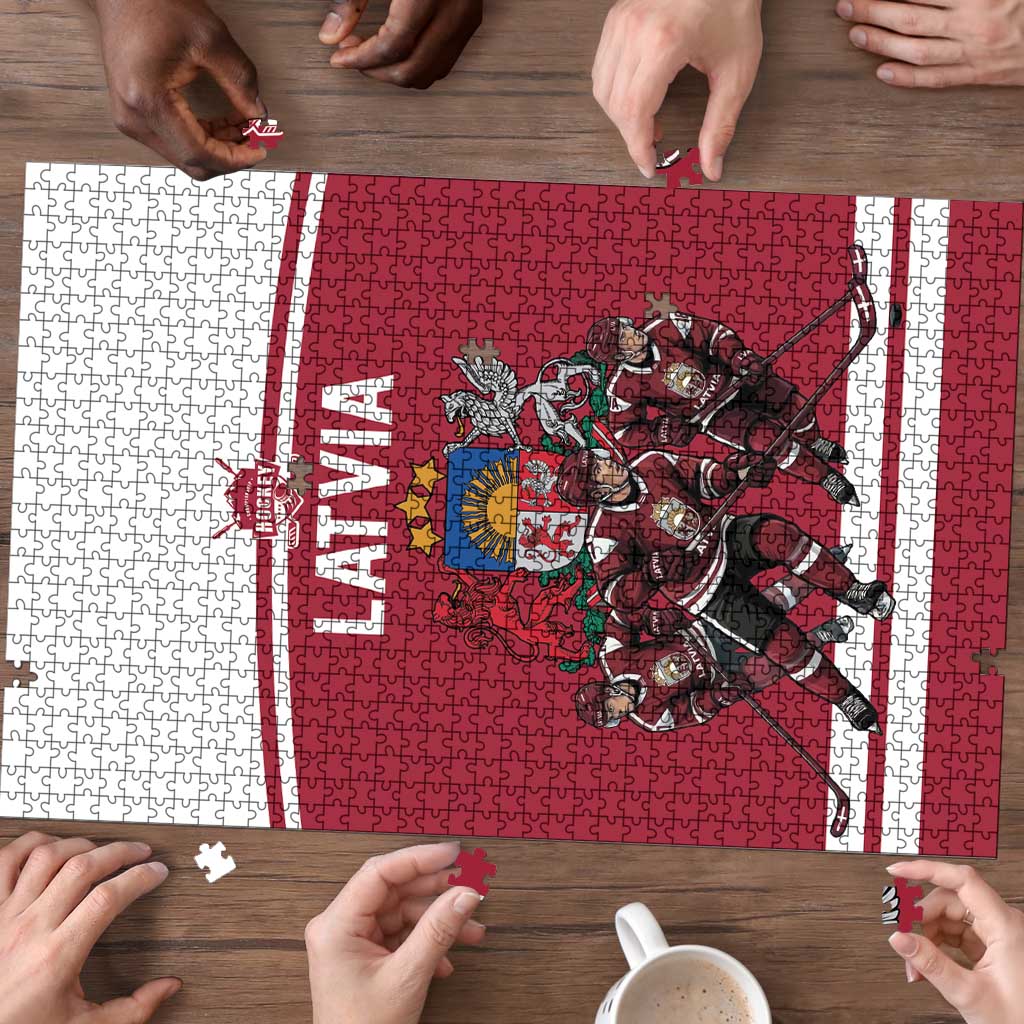 Latvia Hockey Pride Puzzle Baltic Ice Warriors