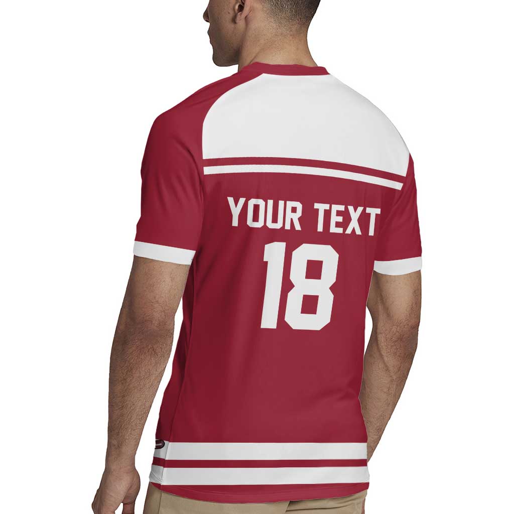 Latvia Hockey Pride Custom Rugby Jersey Baltic Ice Warriors