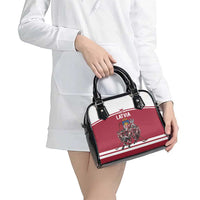 Latvia Hockey Pride Shoulder Handbag Baltic Ice Warriors