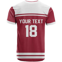 Latvia Hockey Pride Custom T Shirt Baltic Ice Warriors