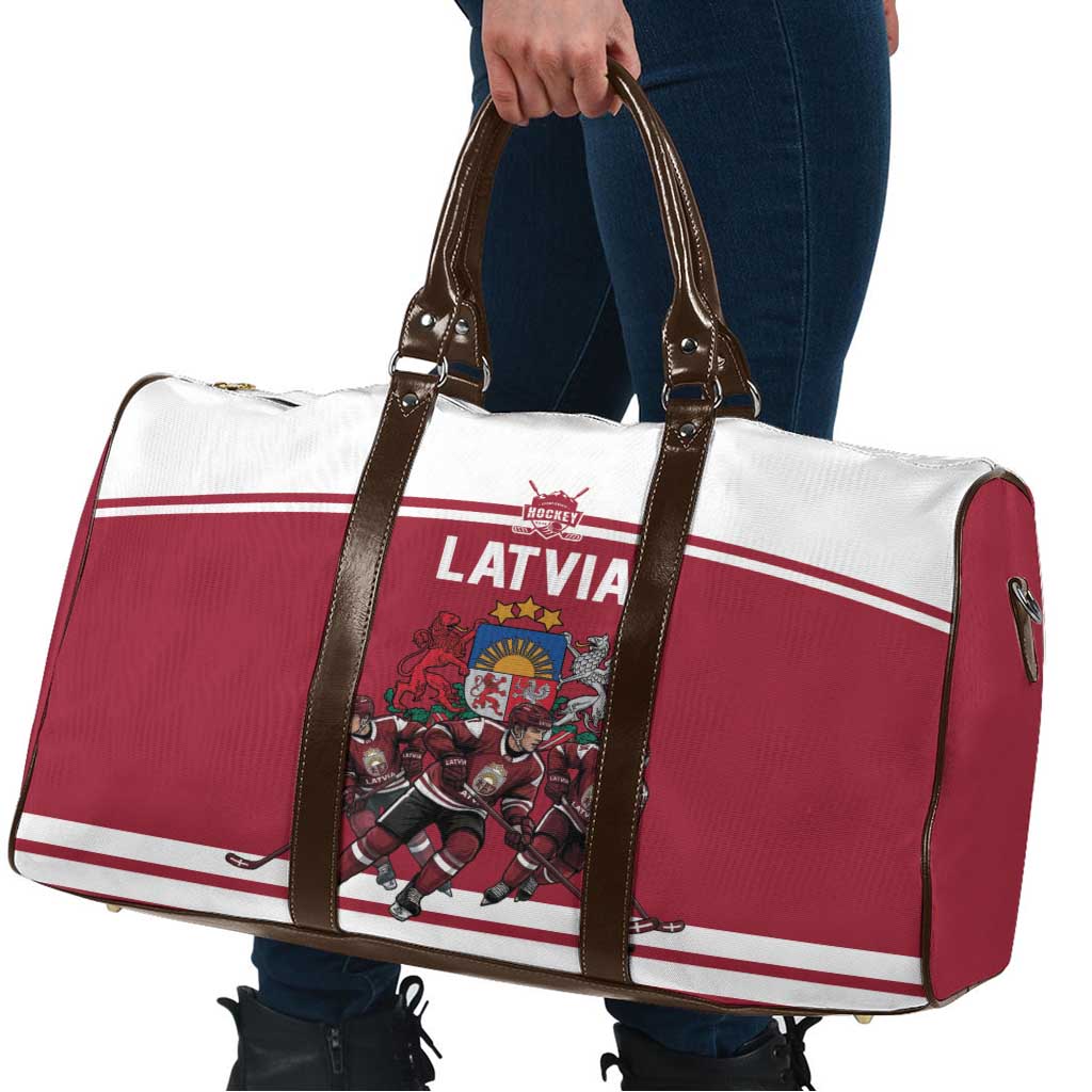 Latvia Hockey Pride Travel Bag Baltic Ice Warriors