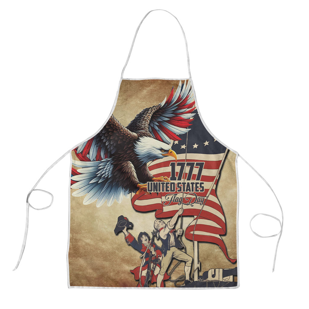 United States Flag Day Eagle 1777 Apron Patriotic American Flag