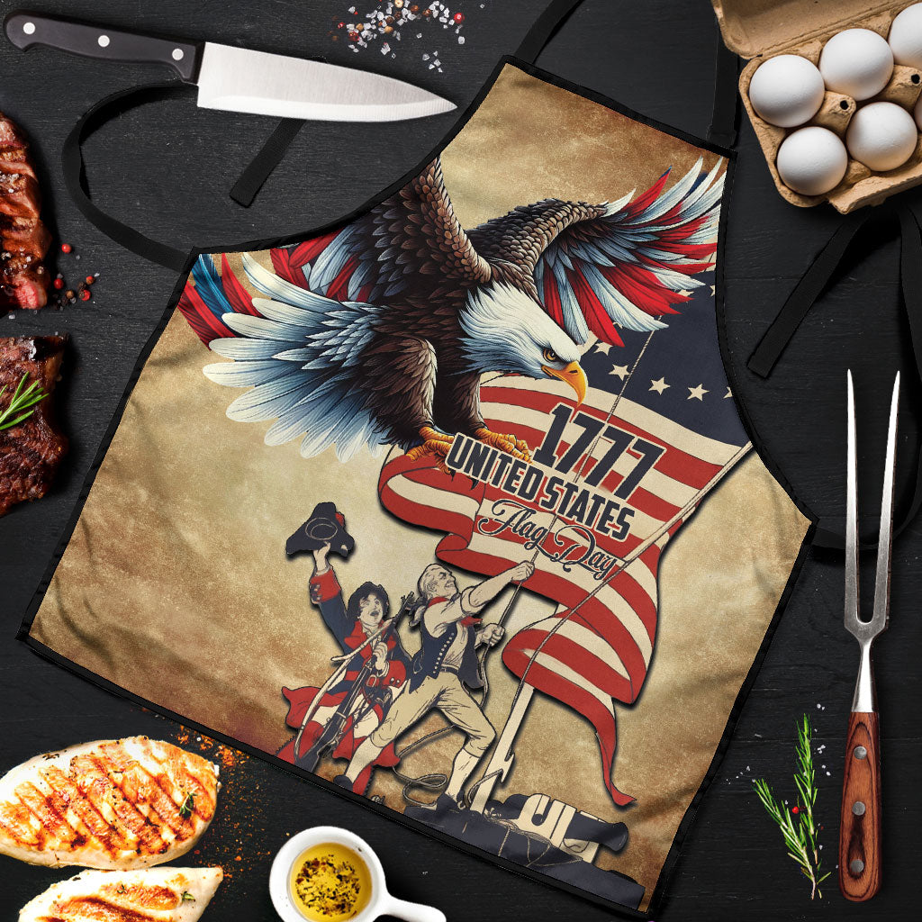United States Flag Day Eagle 1777 Apron Patriotic American Flag