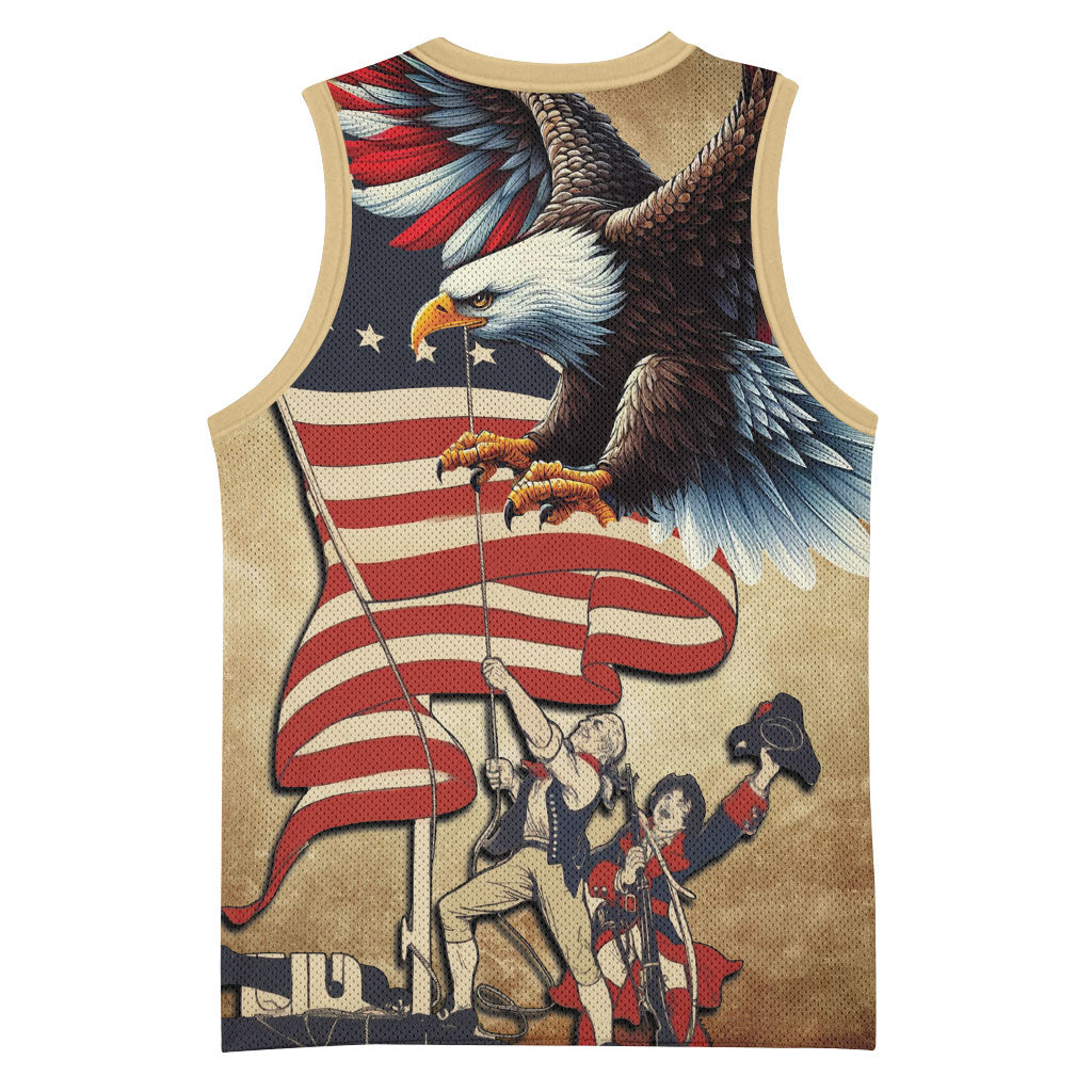 United States Flag Day Eagle 1777 Basketball Jersey Patriotic American Flag