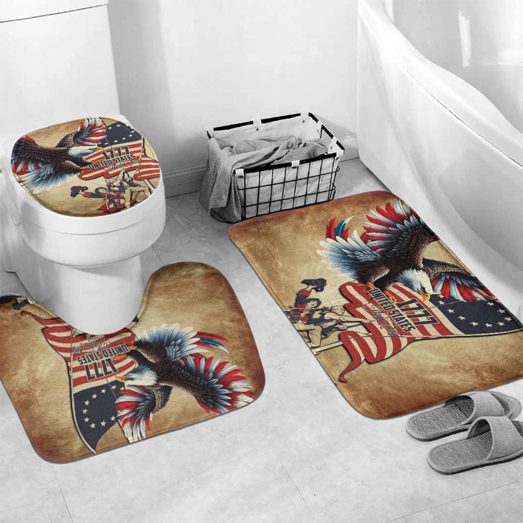 United States Flag Day Eagle 1777 Bathroom Set Patriotic American Flag