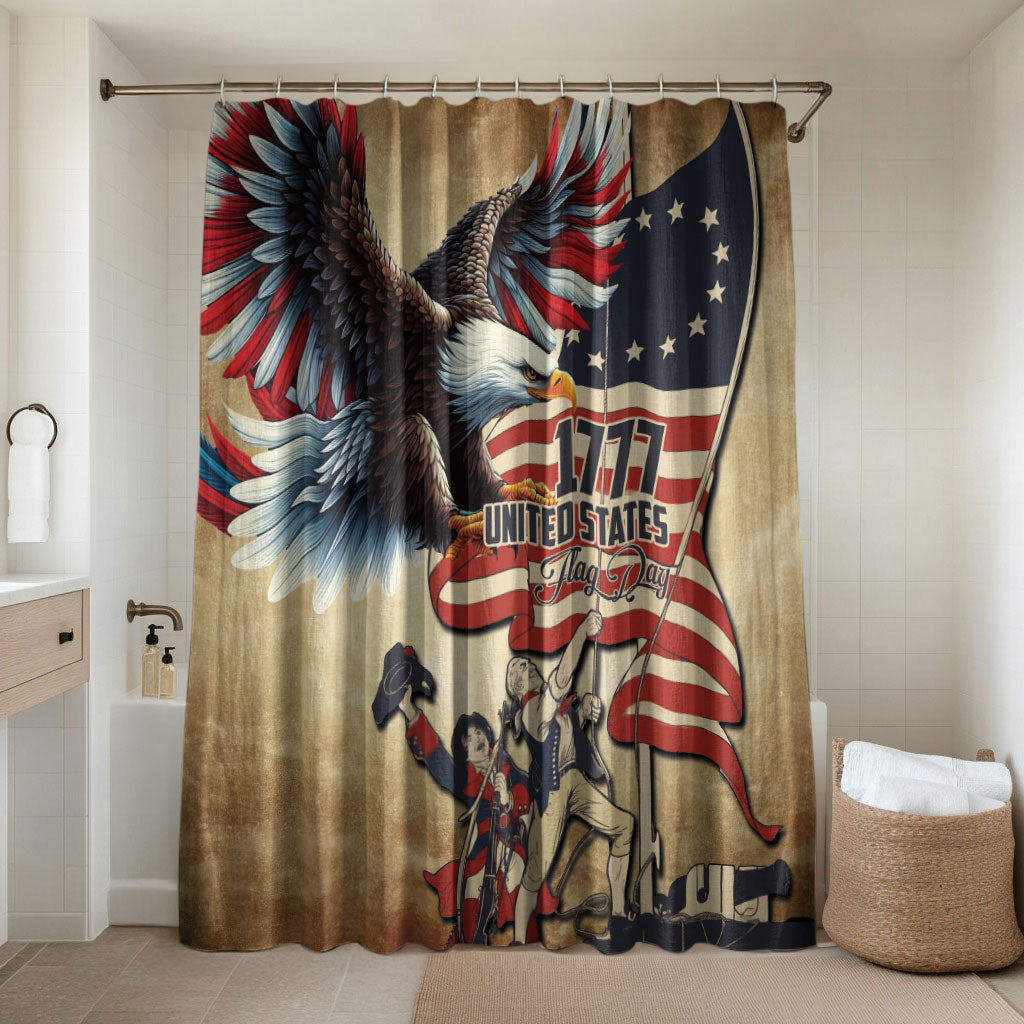 United States Flag Day Eagle 1777 Bathroom Set Patriotic American Flag