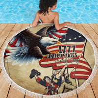 United States Flag Day Eagle 1777 Beach Blanket Patriotic American Flag