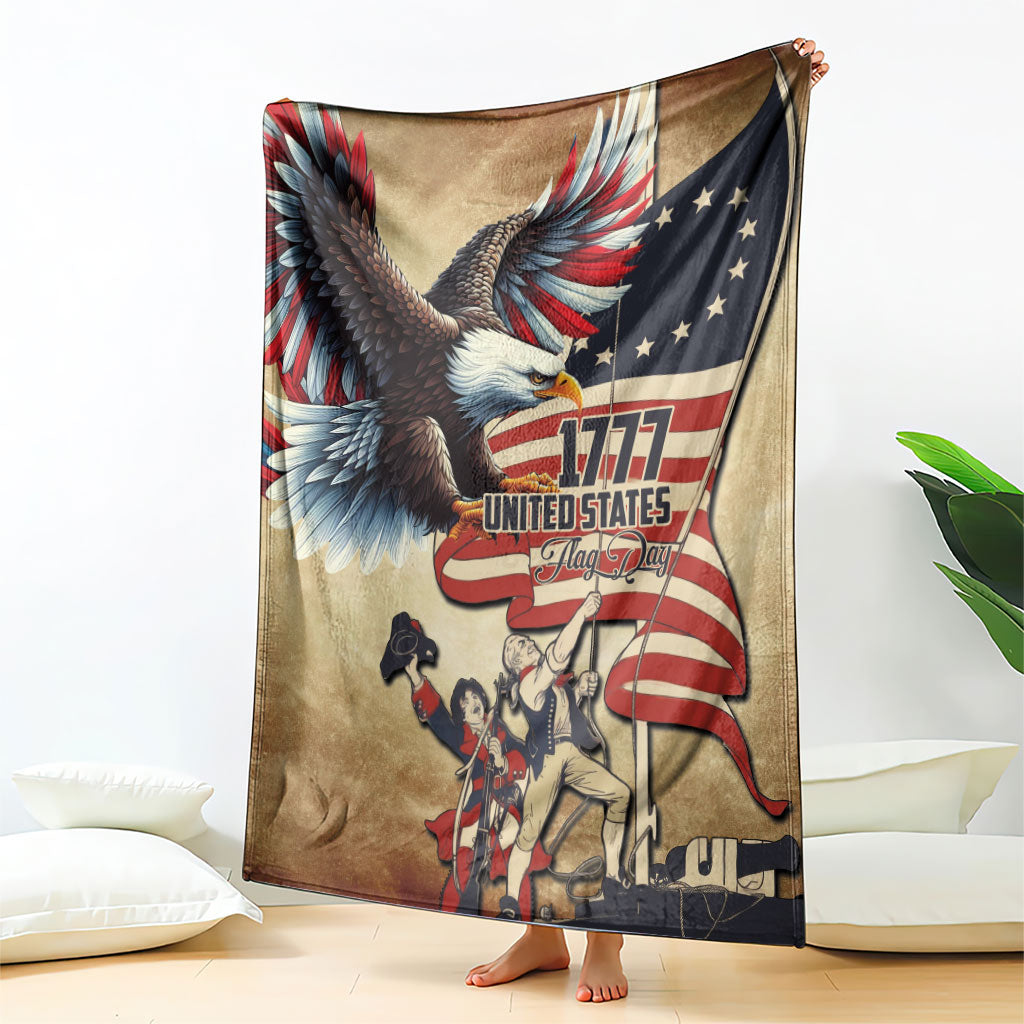 United States Flag Day Eagle 1777 Blanket Patriotic American Flag