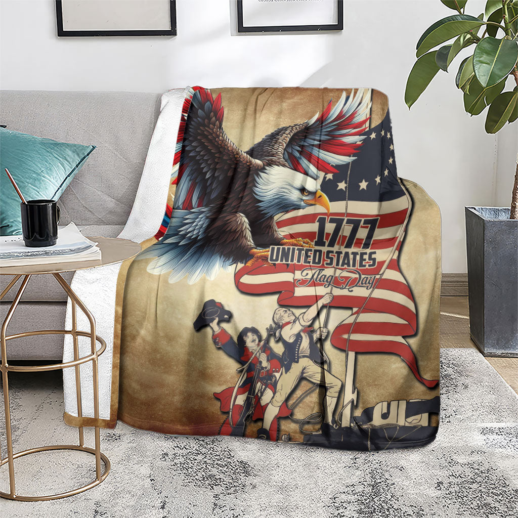 United States Flag Day Eagle 1777 Blanket Patriotic American Flag