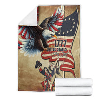 United States Flag Day Eagle 1777 Blanket Patriotic American Flag