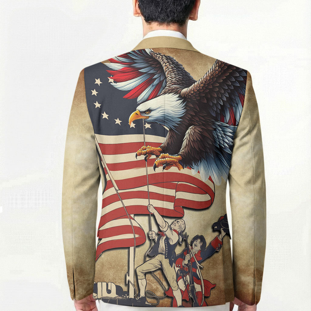 United States Flag Day Eagle 1777 Blazer Patriotic American Flag