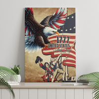 United States Flag Day Eagle 1777 Canvas Wall Art Patriotic American Flag