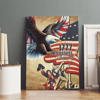 United States Flag Day Eagle 1777 Canvas Wall Art Patriotic American Flag