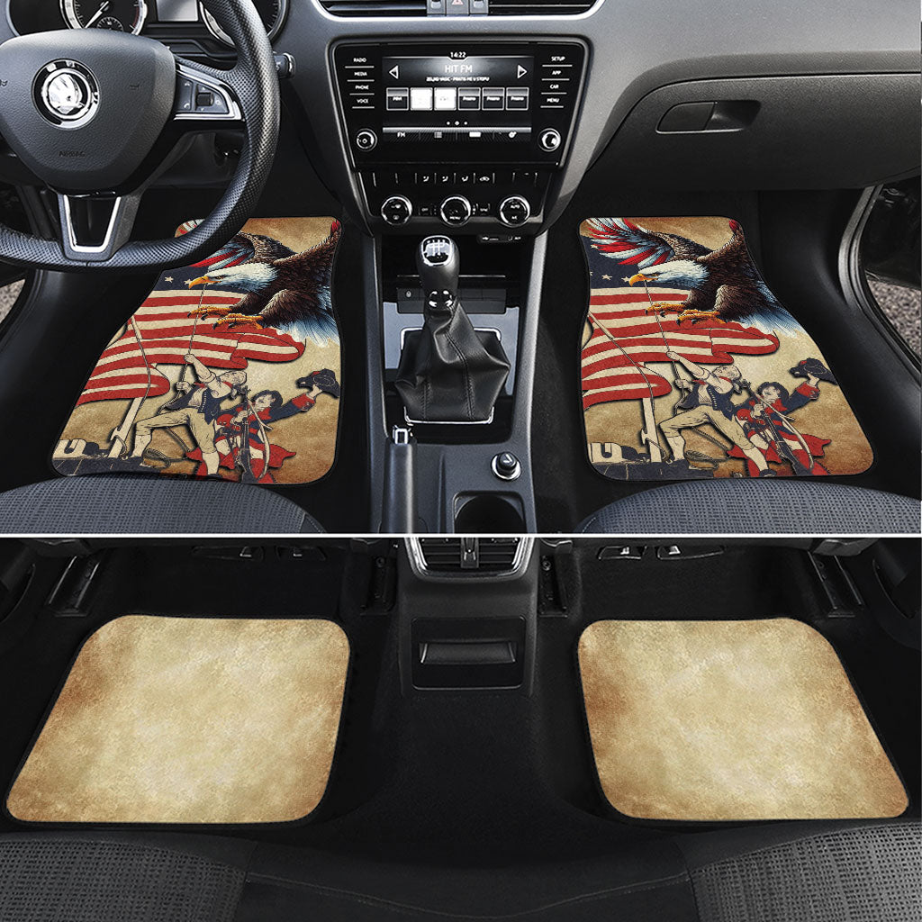 United States Flag Day Eagle 1777 Car Mats Patriotic American Flag