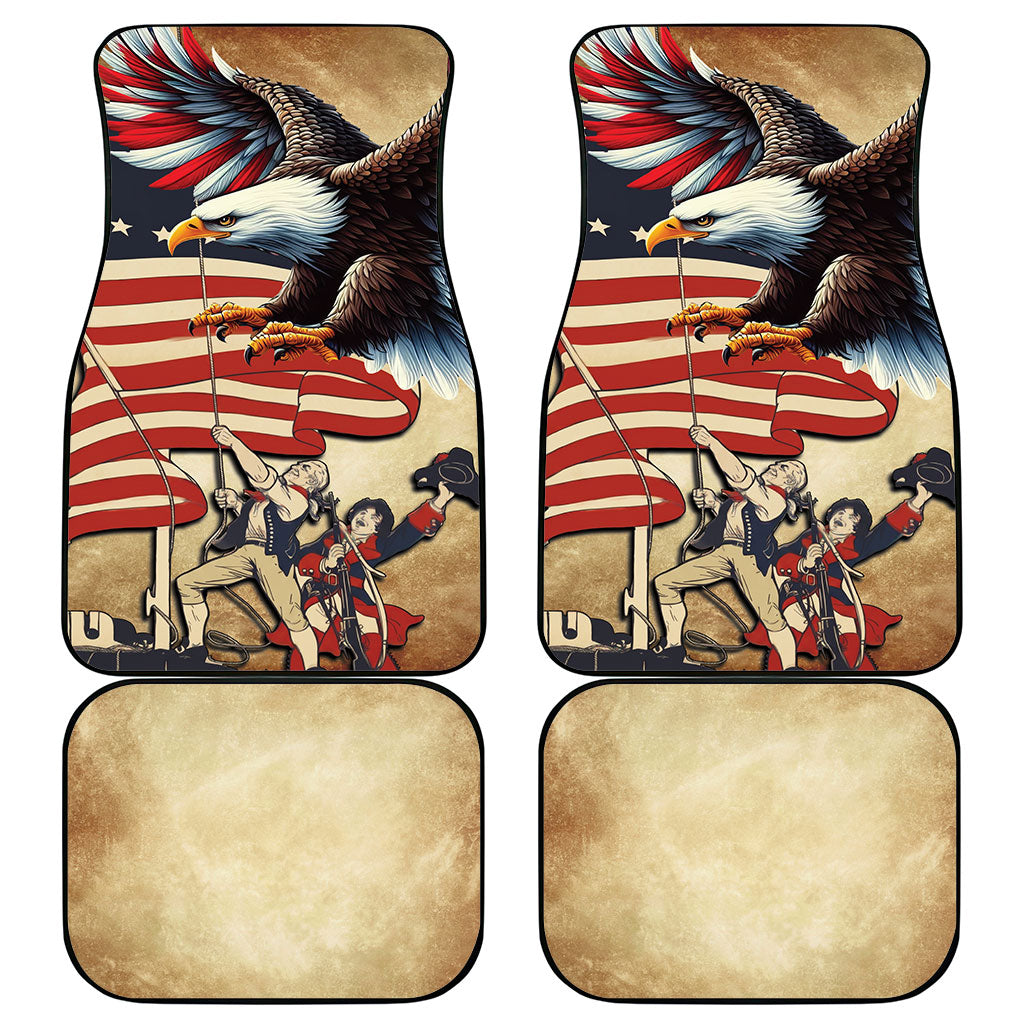 United States Flag Day Eagle 1777 Car Mats Patriotic American Flag