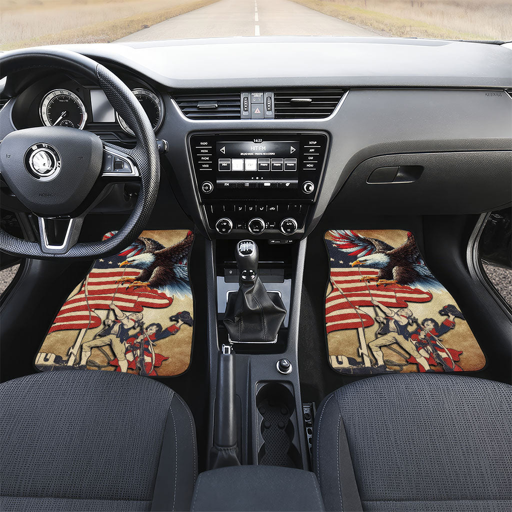 United States Flag Day Eagle 1777 Car Mats Patriotic American Flag
