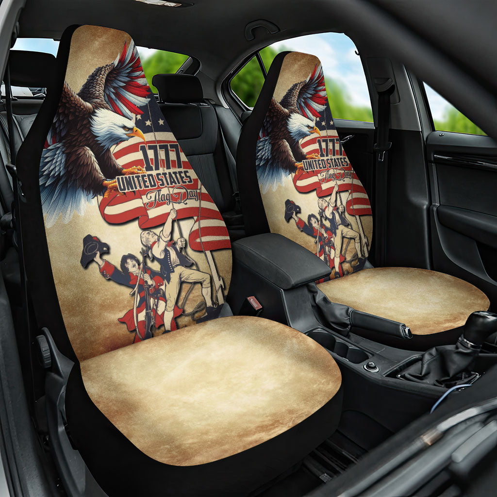 United States Flag Day Eagle 1777 Car Seat Cover Patriotic American Flag