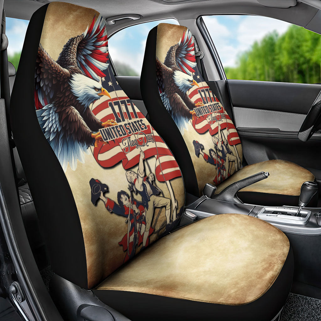 United States Flag Day Eagle 1777 Car Seat Cover Patriotic American Flag