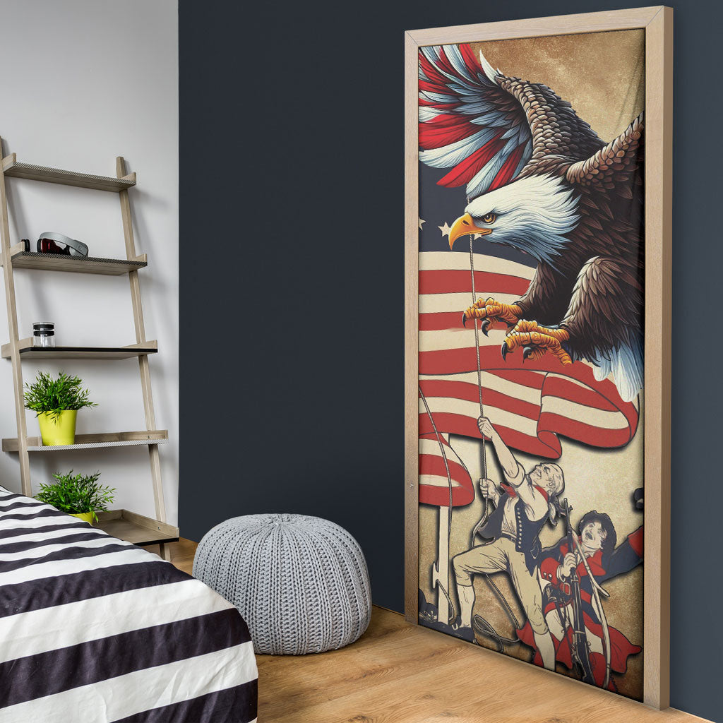 United States Flag Day Eagle 1777 Door Cover Patriotic American Flag