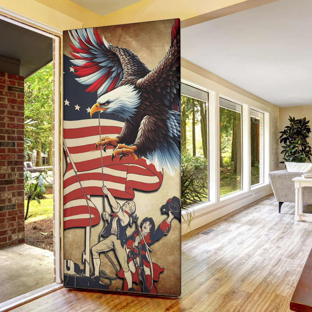 United States Flag Day Eagle 1777 Door Cover Patriotic American Flag