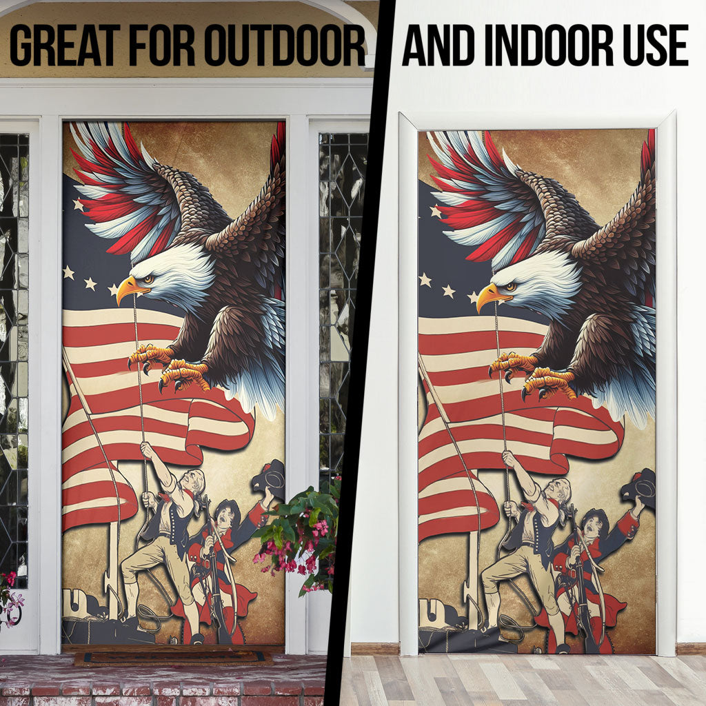 United States Flag Day Eagle 1777 Door Cover Patriotic American Flag