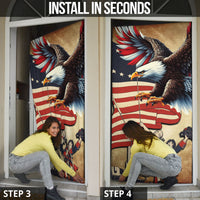 United States Flag Day Eagle 1777 Door Cover Patriotic American Flag