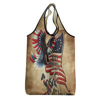 United States Flag Day Eagle 1777 Grocery Bag Patriotic American Flag