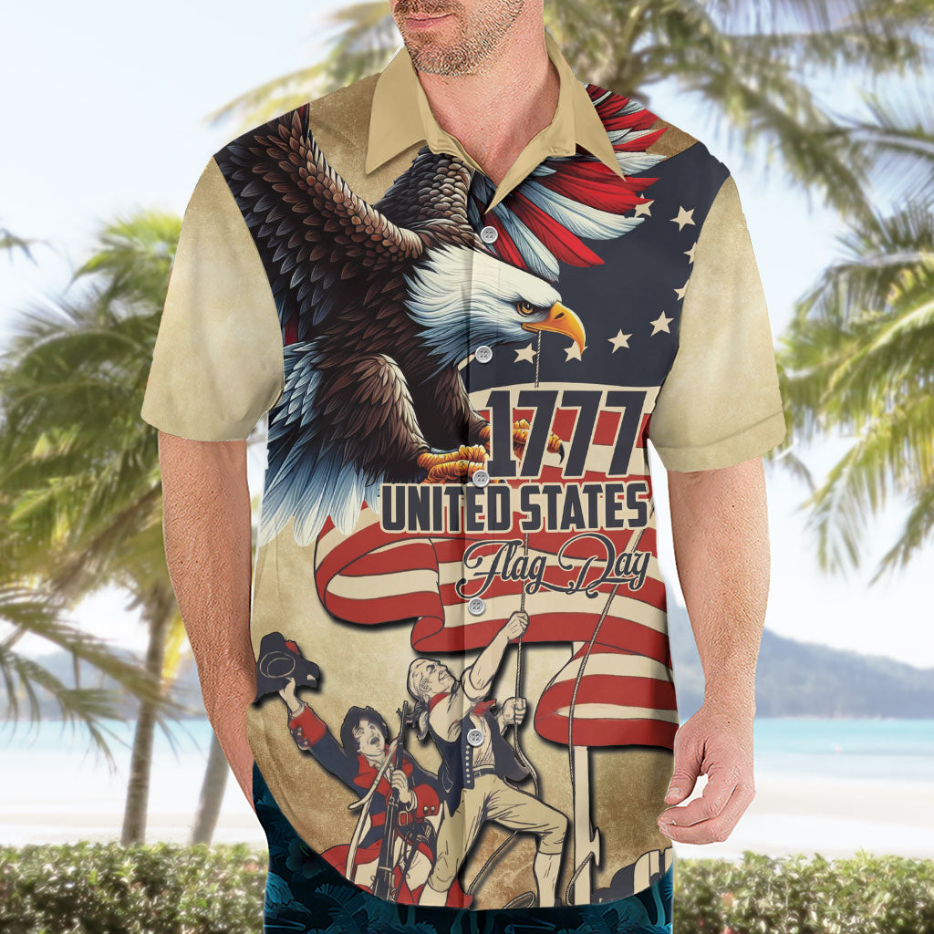 United States Flag Day Eagle 1777 Hawaiian Shirt Patriotic American Flag