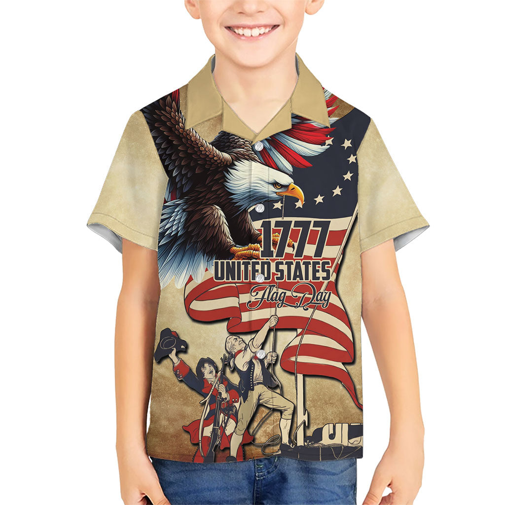 United States Flag Day Eagle 1777 Hawaiian Shirt Patriotic American Flag