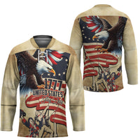 United States Flag Day Eagle 1777 Hockey Jersey Patriotic American Flag