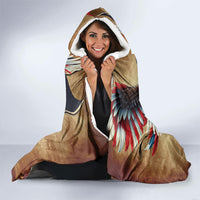 United States Flag Day Eagle 1777 Hooded Blanket Patriotic American Flag