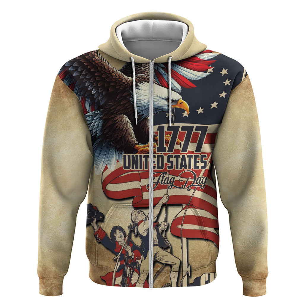 United States Flag Day Eagle 1777 Hoodie Patriotic American Flag