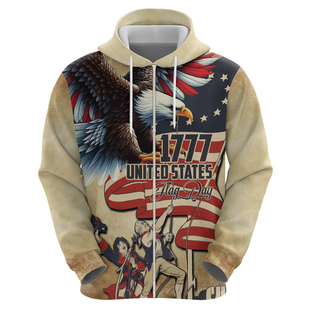 United States Flag Day Eagle 1777 Hoodie Patriotic American Flag