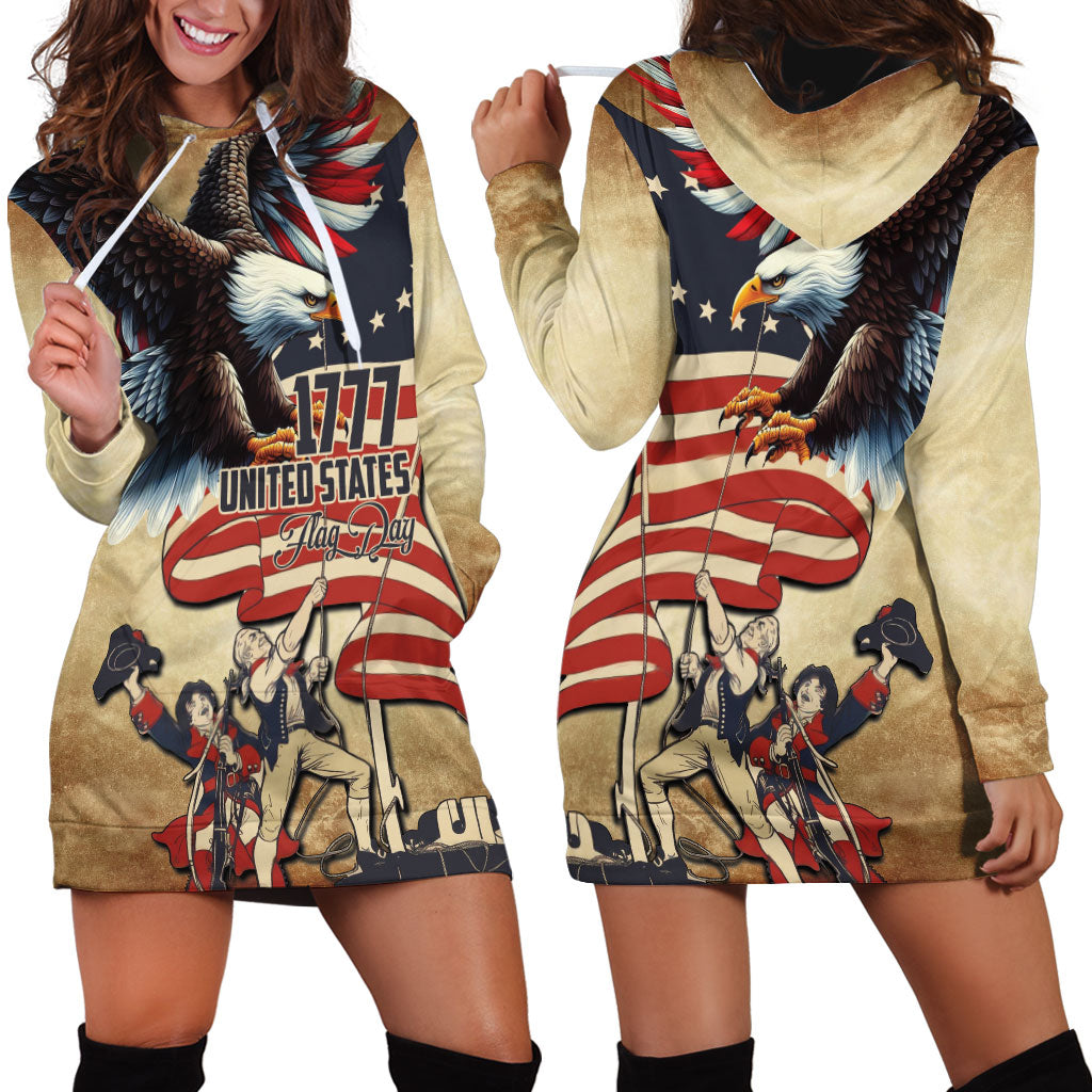 United States Flag Day Eagle 1777 Hoodie Dress Patriotic American Flag
