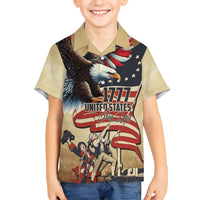 United States Flag Day Eagle 1777 Kid Hawaiian Shirt Patriotic American Flag
