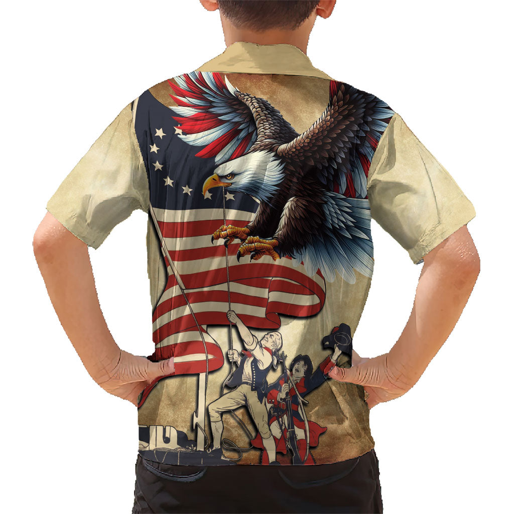 United States Flag Day Eagle 1777 Kid Hawaiian Shirt Patriotic American Flag