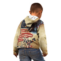 United States Flag Day Eagle 1777 Kid Hoodie Patriotic American Flag