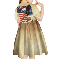 United States Flag Day Eagle 1777 Kid Short Sleeve Dress Patriotic American Flag