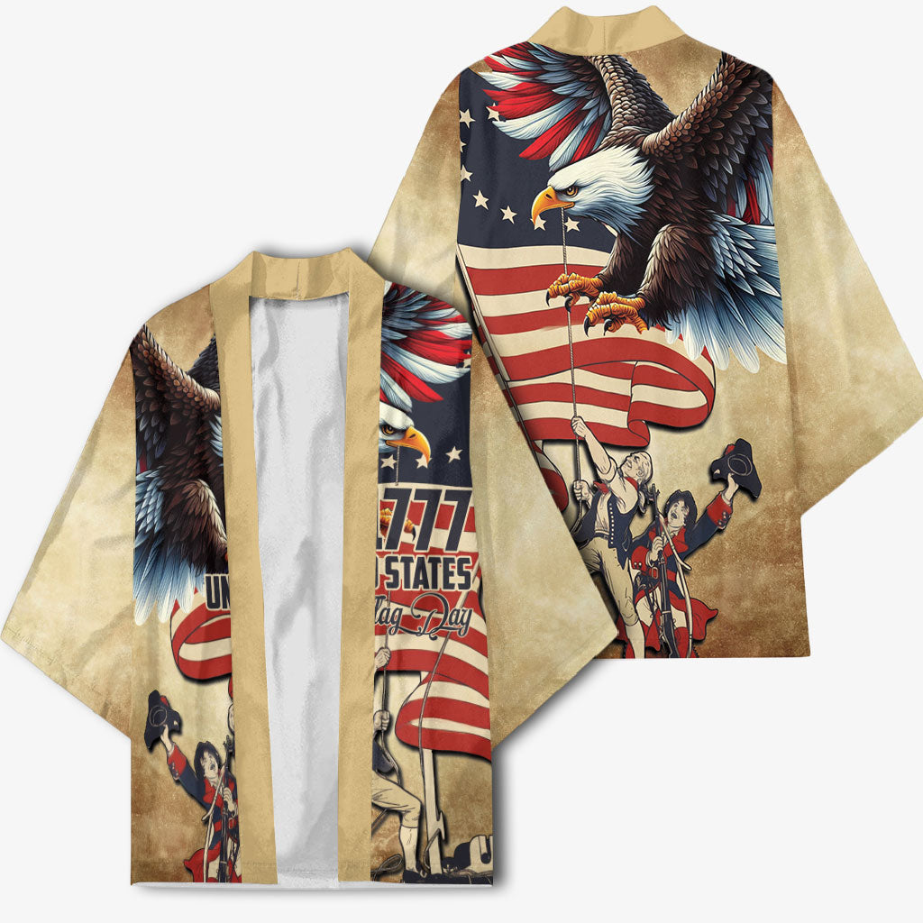 United States Flag Day Eagle 1777 Kimono Patriotic American Flag