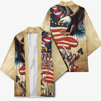 United States Flag Day Eagle 1777 Kimono Patriotic American Flag