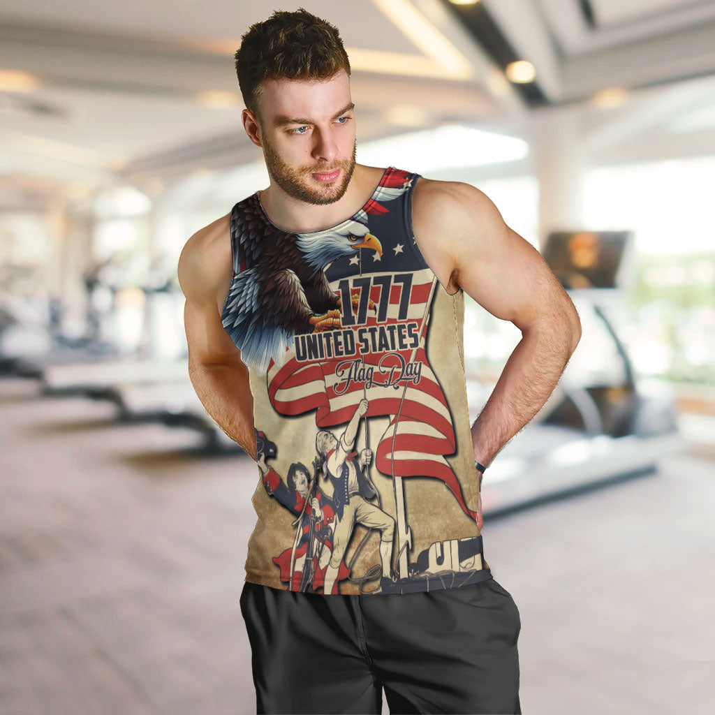 United States Flag Day Eagle 1777 Men Tank Top Patriotic American Flag