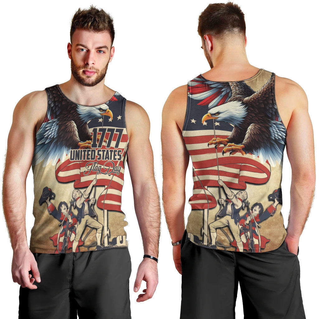 United States Flag Day Eagle 1777 Men Tank Top Patriotic American Flag
